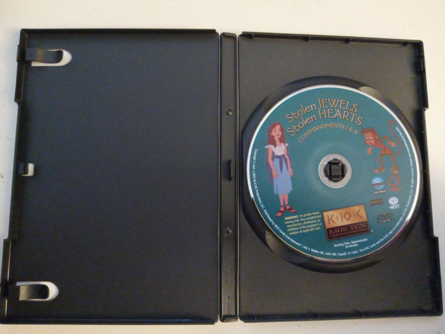 Kids Animated Ten Commandments Series, Nest Family Entertainment, DVD Movie, Widescreen, Not Rated, USED