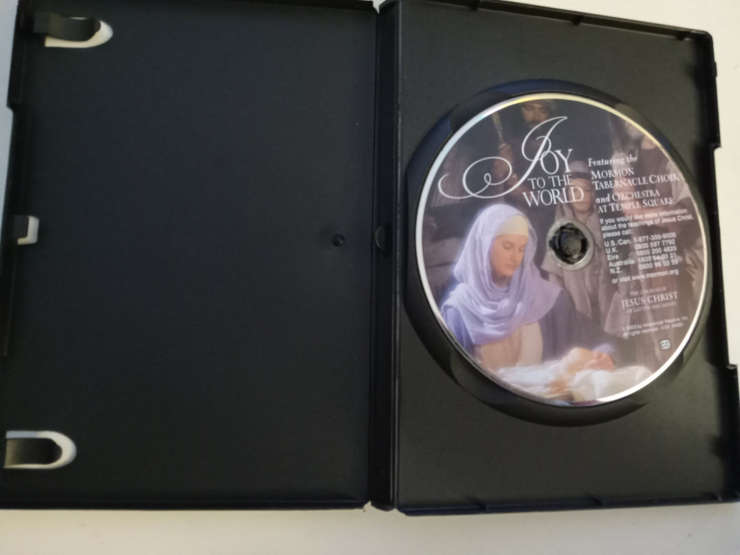 Joy To The World, Mormon Tabernacle Choir DVD Movie, Fullscreen, LDS Church, Not Rated, NEW/USED