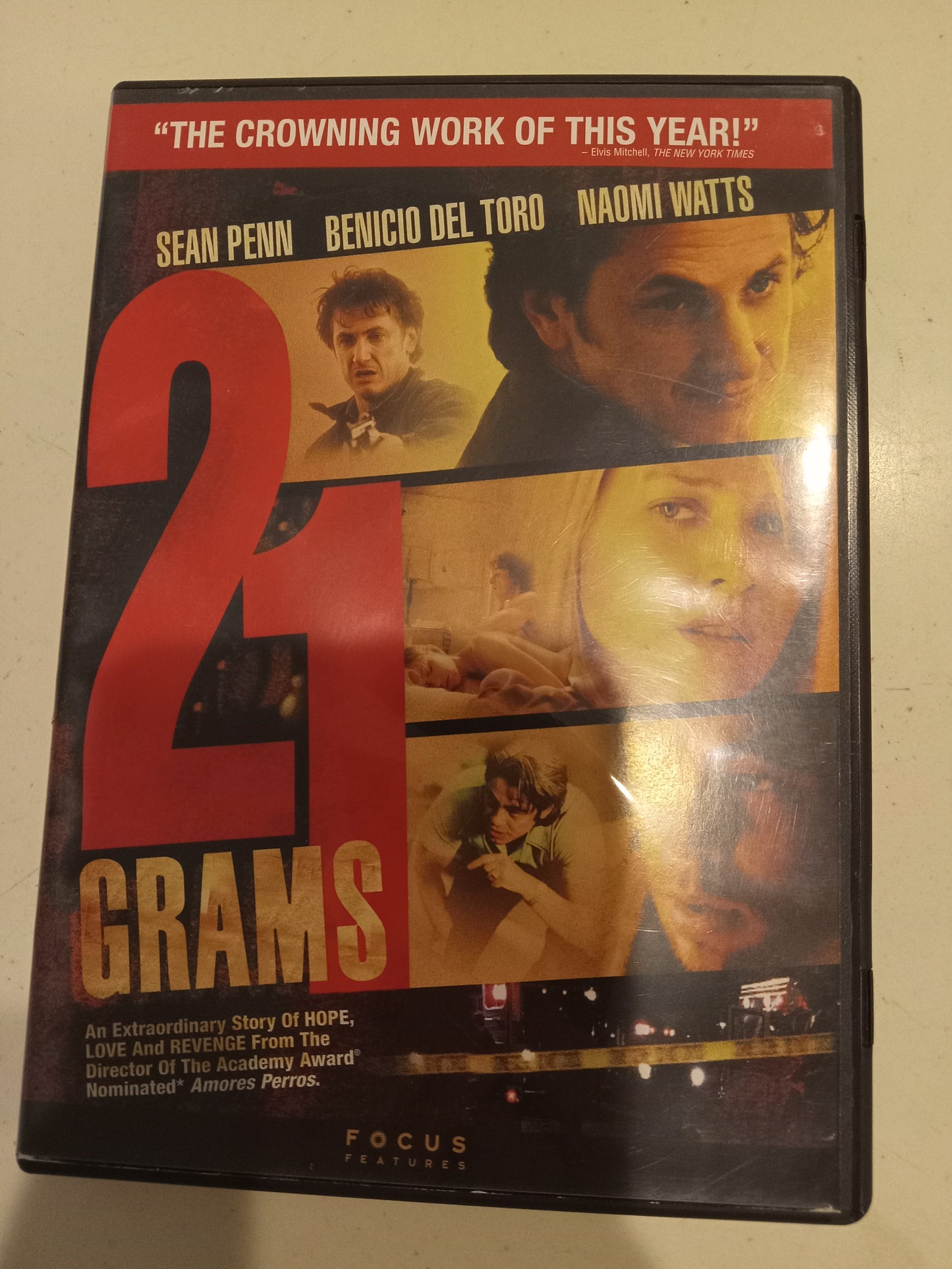 21 Grams, DVD Movie, Sean Penn, Widescreen, Rated R, USED