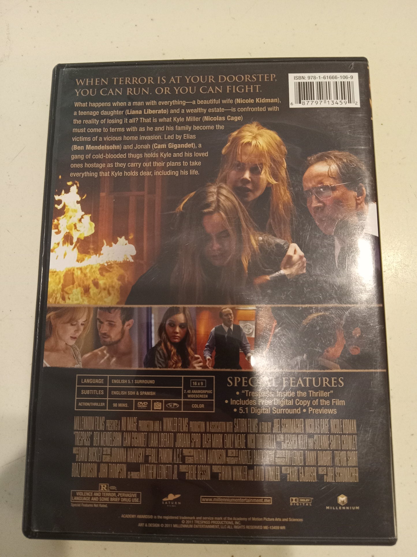 Trespass, DVD Movie, Nicholas Cage Widescreen, Rated R, USED