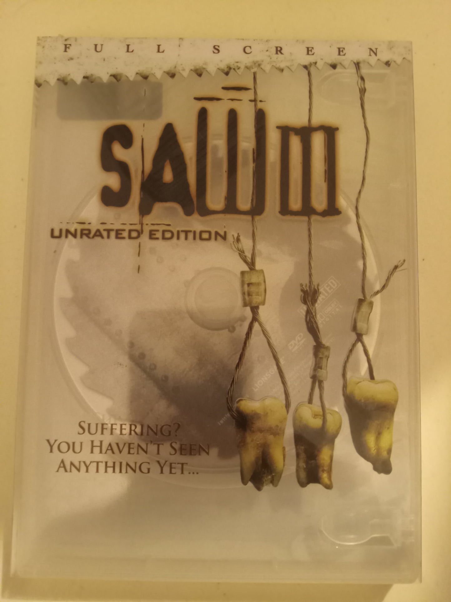 Saw III (3), DVD Movie, Widescreen/Fullscreen, Not Rated, USED