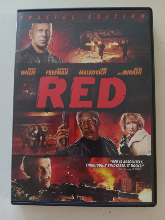 Red, Special Edition, DVD Movie, Bruce Willis, Widescreen, Rated PG-13, USED