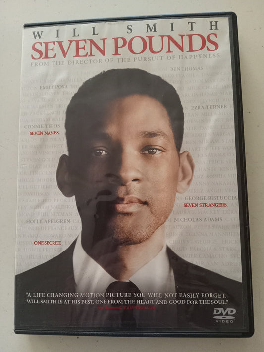 Seven Pounds, DVD Movie, Will Smith Widescreen, Rated PG-13, USED