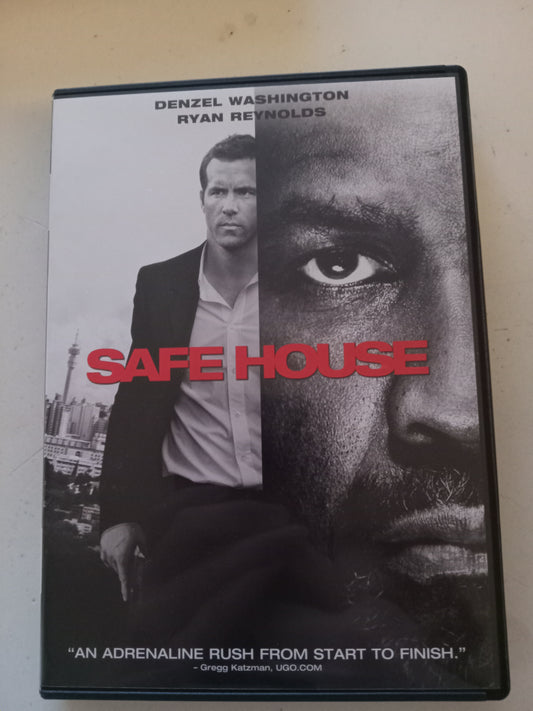 Safe House, DVD Movie, Denzel Washington Widescreen, Rated R, USED