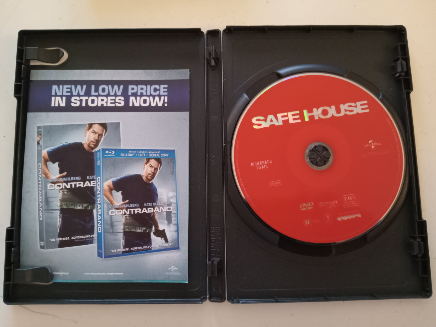 Safe House, DVD Movie, Denzel Washington Widescreen, Rated R, USED