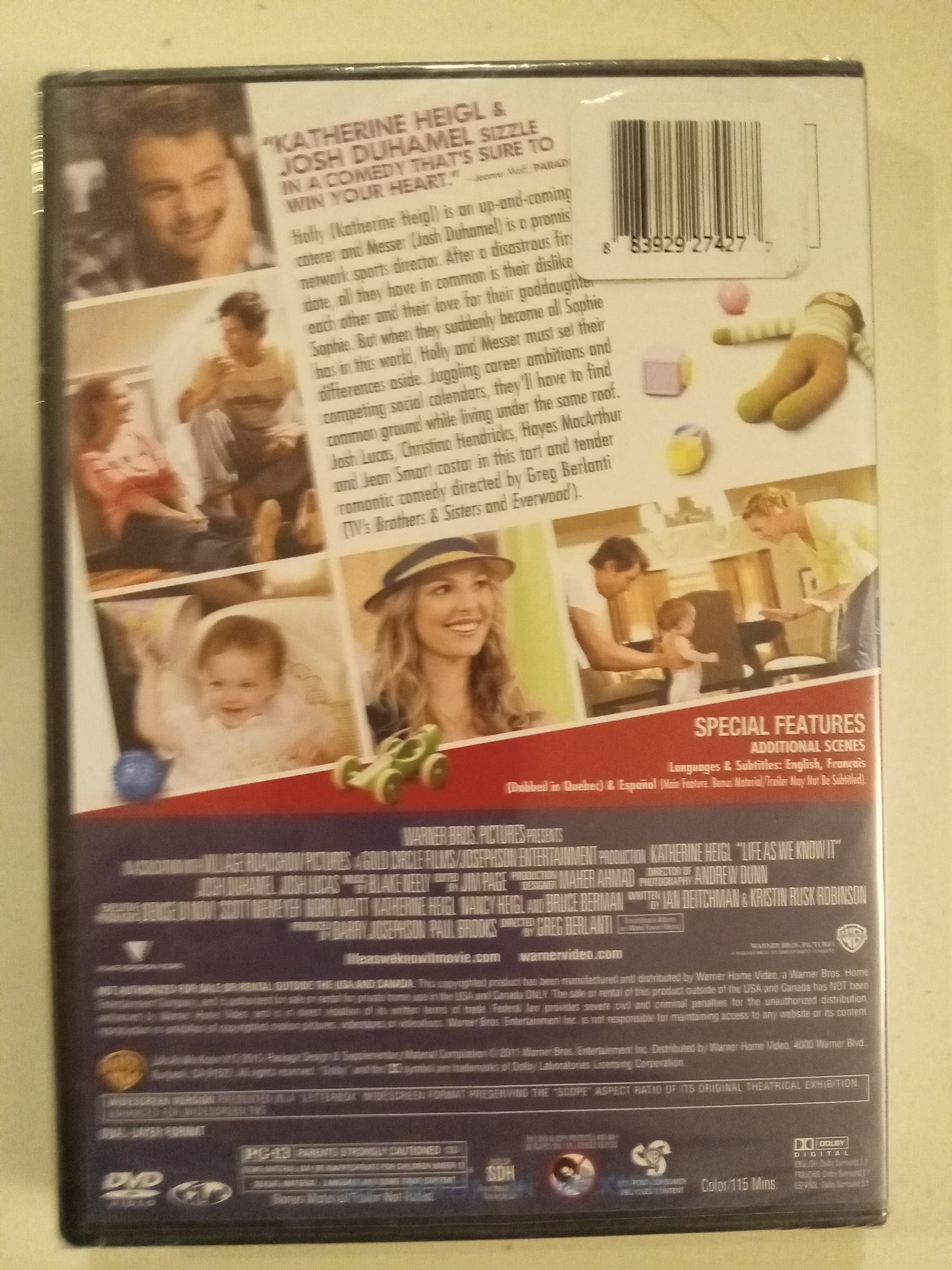 Life As We Know It, DVD Movie, Widescreen, Rated PG-13, NEW/USED
