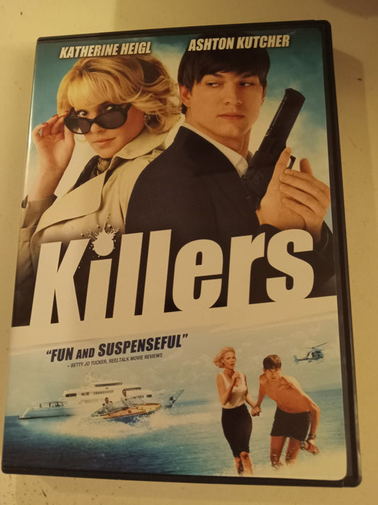 Killers, DVD Movie, Ashton Kutcher Widescreen, Rated PG-13, USED