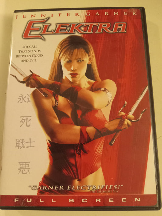 Elektra, DVD Movie, Jennifer Garner Fullscreen, Rated PG-13, USED