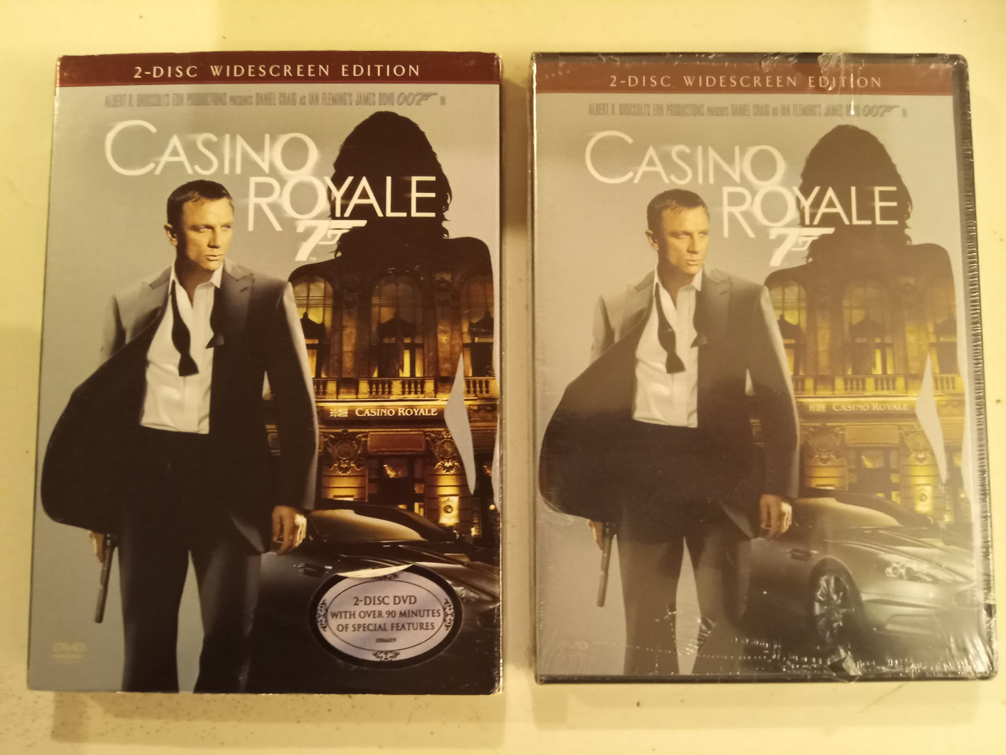 James Bond 007 in Casino Royale, DVD Movie, 2 Discs Daniel Craig Fullscreen/Widescreen, Rated PG-13, NEW/USED