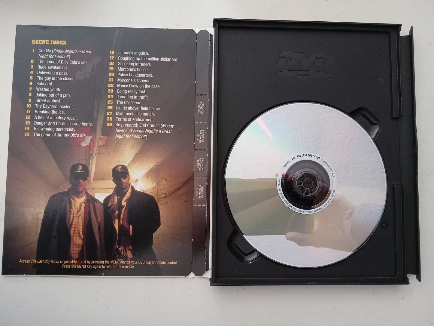 The Last Boy Scout The Goal Is To Survive, DVD Movie, Bruce Willis Widescreen, Rated R, BoyScout USED