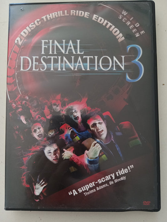 Final Destination 3, 2 Discs Thrill Ride Ed, DVD Movie, Widescreen, Rated R, USED