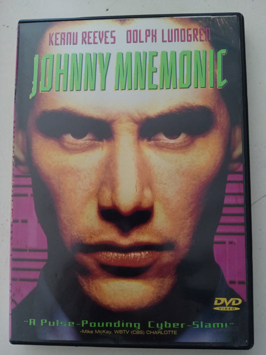 Johnny Mnemonic, DVD Movie, Keanu Reeves Widescreen, Rated R, USED