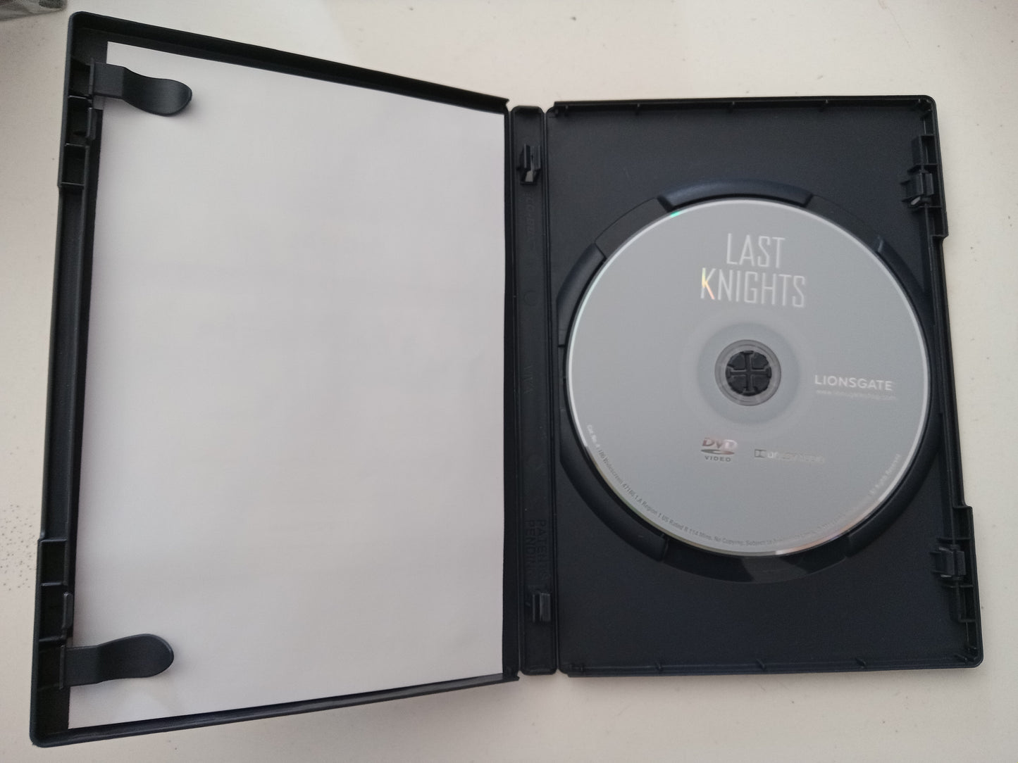 Last Knights, DVD Movie, Clive Owen Widescreen, Rated R, USED