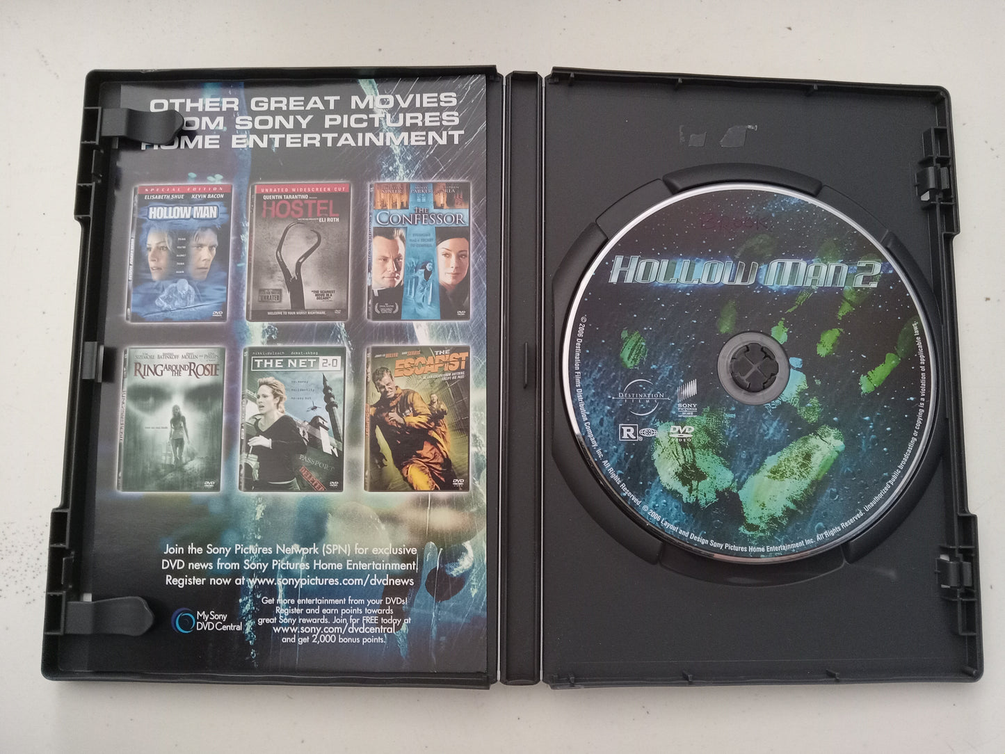 Hollow Man 2, DVD Movie, Christian Slater Widescreen, Rated R, USED