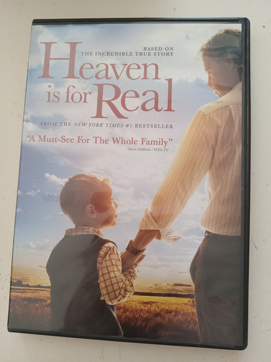 Heaven Is For Real, DVD Movie, Widescreen, Rated PG, USED