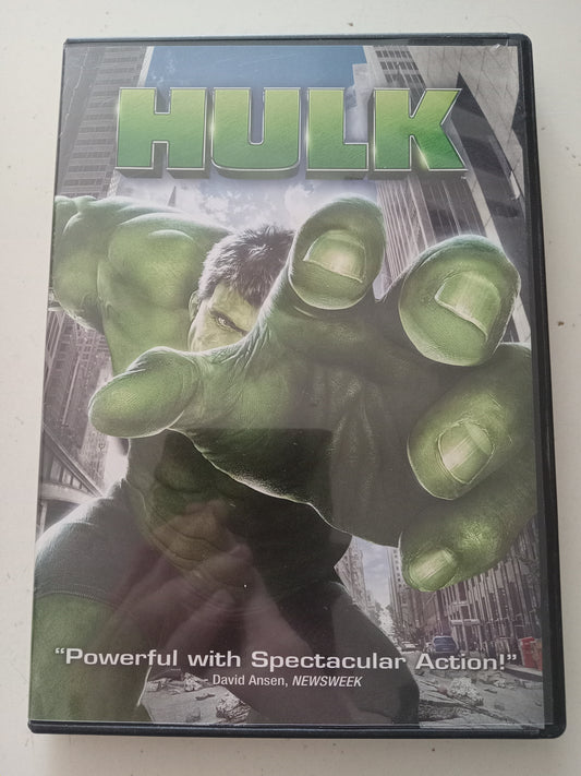 Hulk, DVD Movie, Eric Bana Widescreen, 2008 Rated PG-13, USED