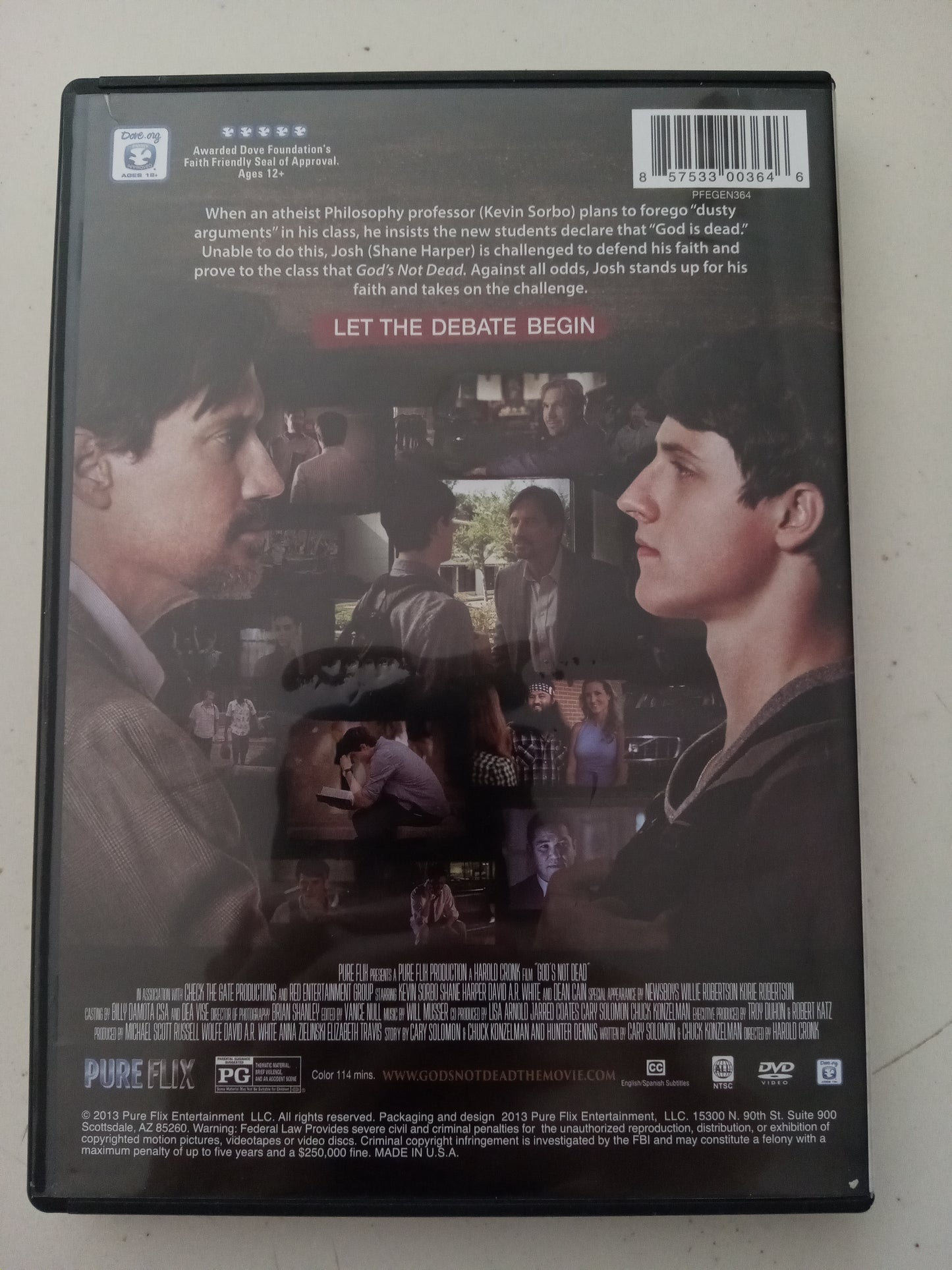 God's Not Dead 1, What Do You Believe DVD Movie, Widescreen, Rated PG, USED