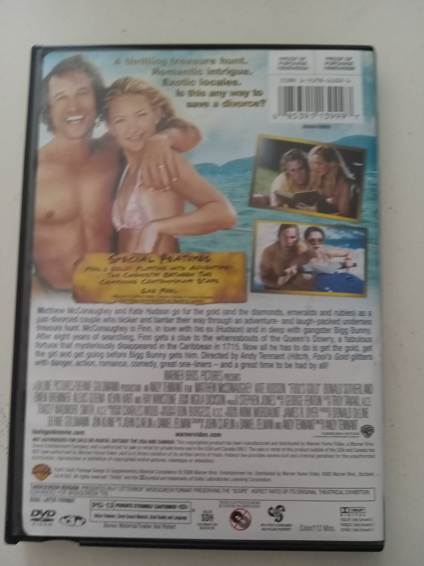 Fool's Gold, DVD Movie, Matthew McConaughey Widescreen, Rated PG-13, USED