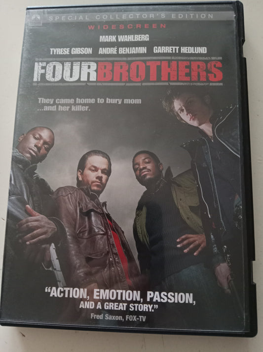 Four Brothers, DVD Movie, Mark Wahlberg Widescreen, Rated R, USED