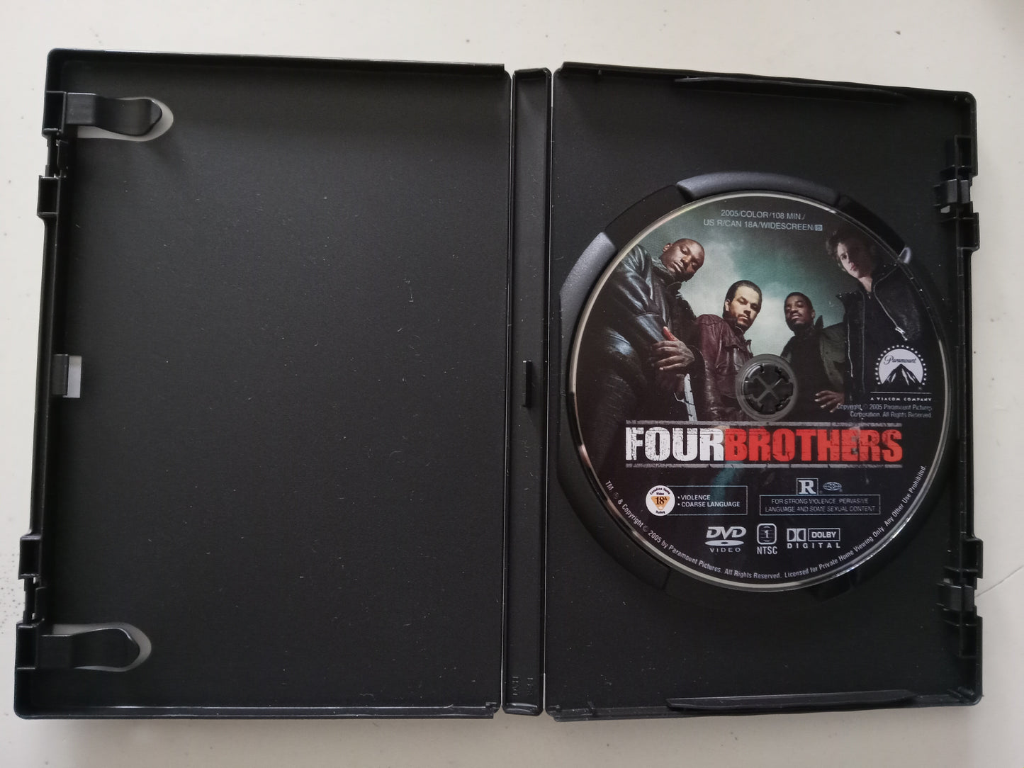 Four Brothers, DVD Movie, Mark Wahlberg Widescreen, Rated R, USED