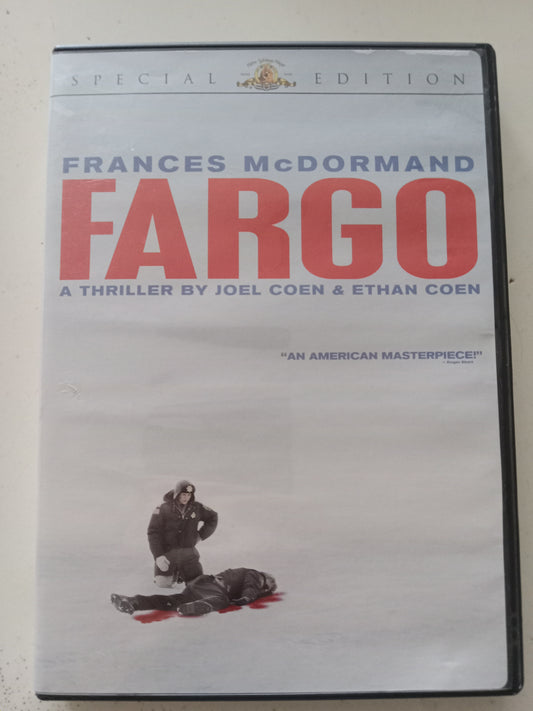 Fargo, DVD Movie, Frances McDormand Widescreen, Rated R, USED
