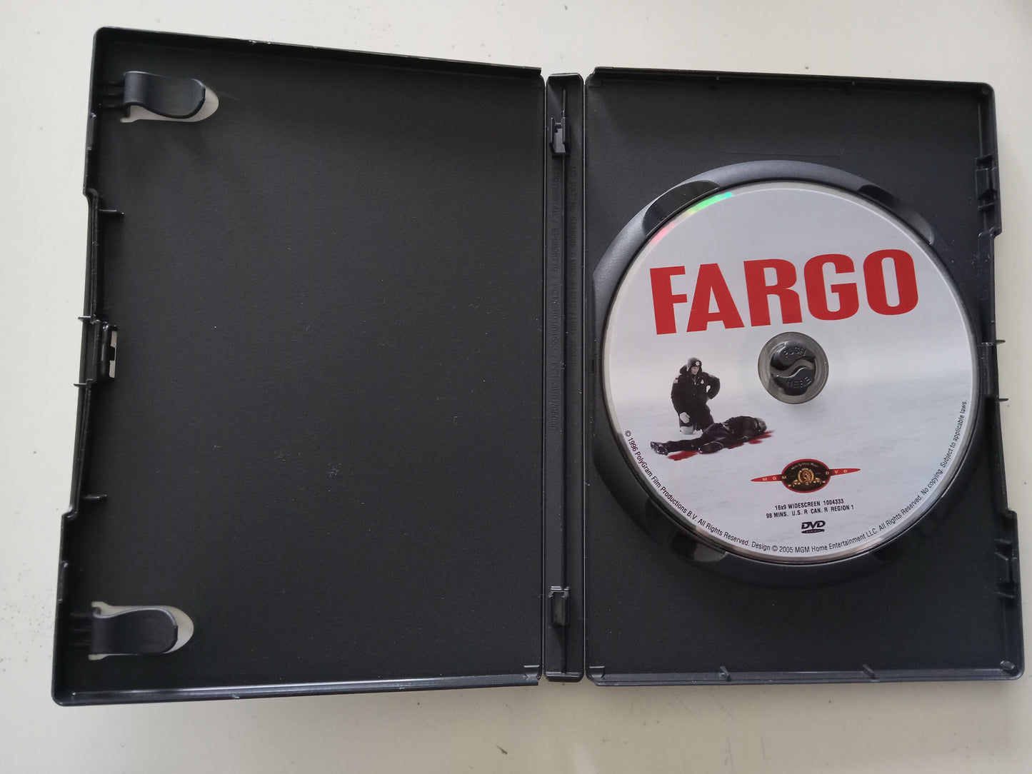 Fargo, DVD Movie, Frances McDormand Widescreen, Rated R, USED
