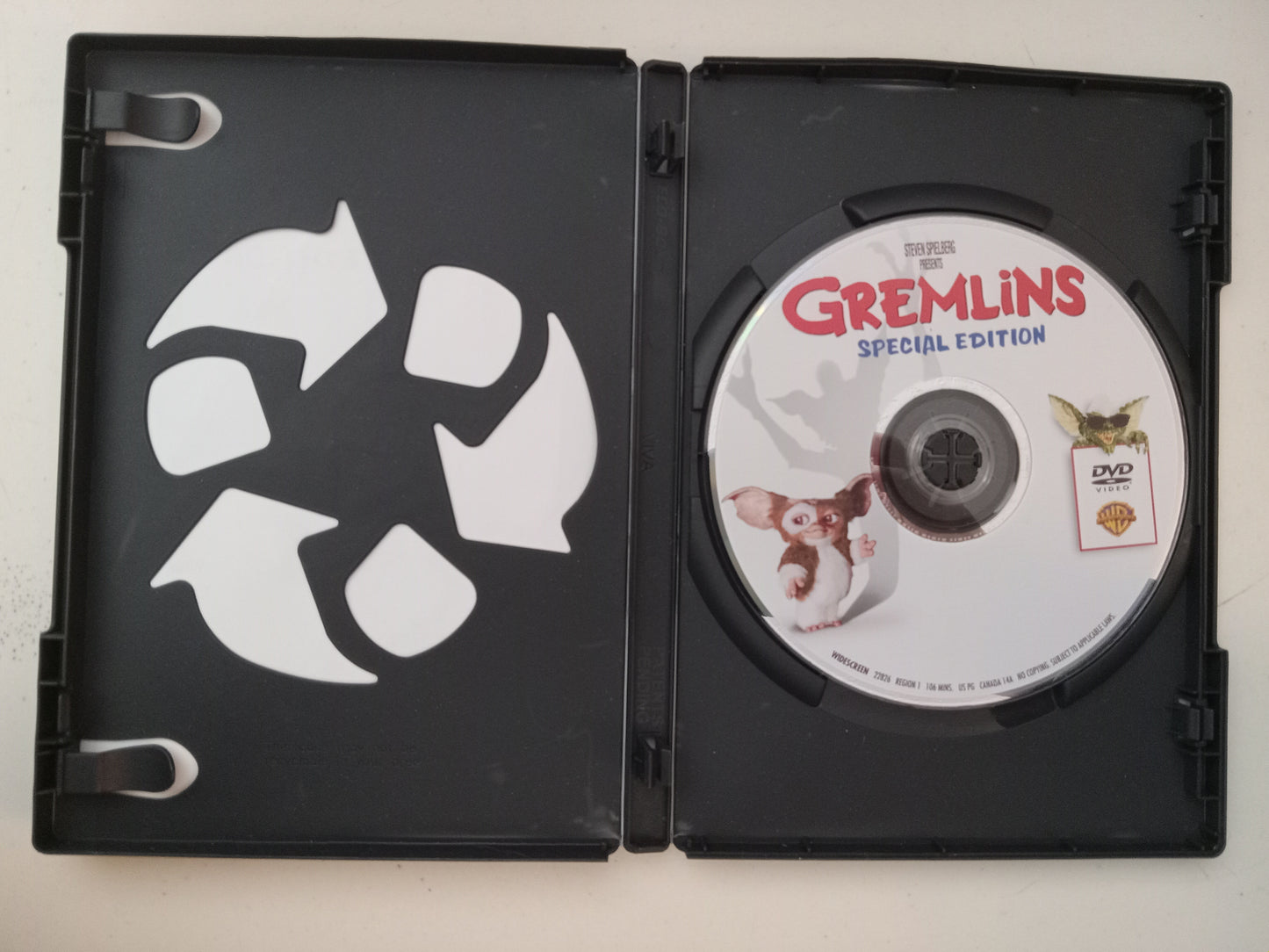 Gremlins, DVD Movie, Steven Spielberg Widescreen, Rated PG, USED