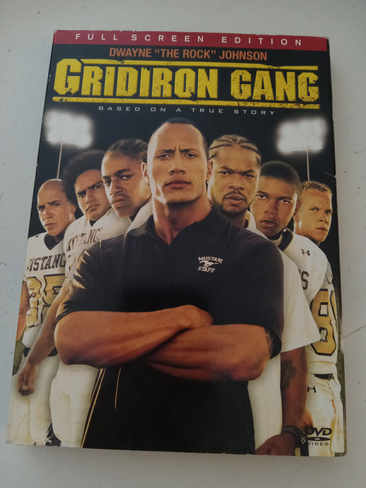 Gridiron Gang, DVD Movie, Dwayne Johnson Fullscreen, Rated PG-13, USED