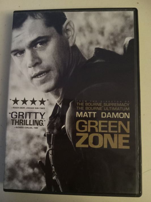 Green Zone, DVD Movie, Matt Damon Widescreen, Rated R, USED