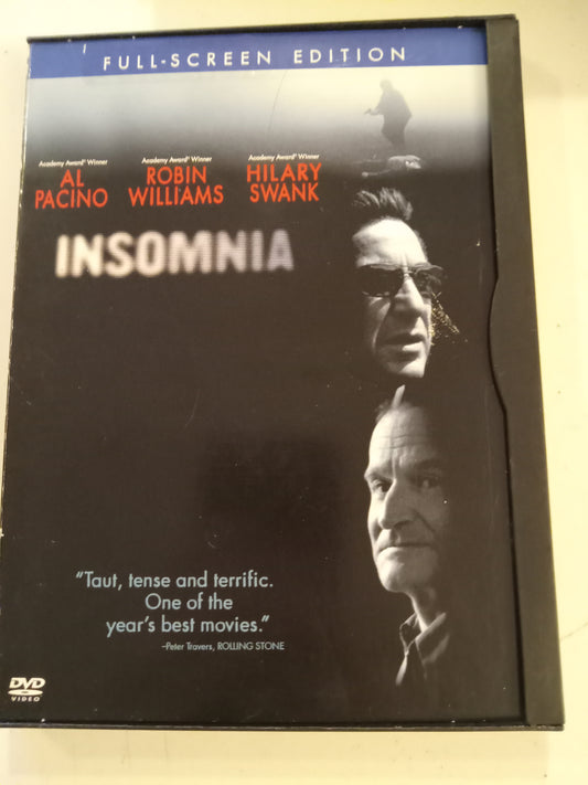 Insomnia, DVD Movie, Robin Williams Fullscreen, Rated R, USED