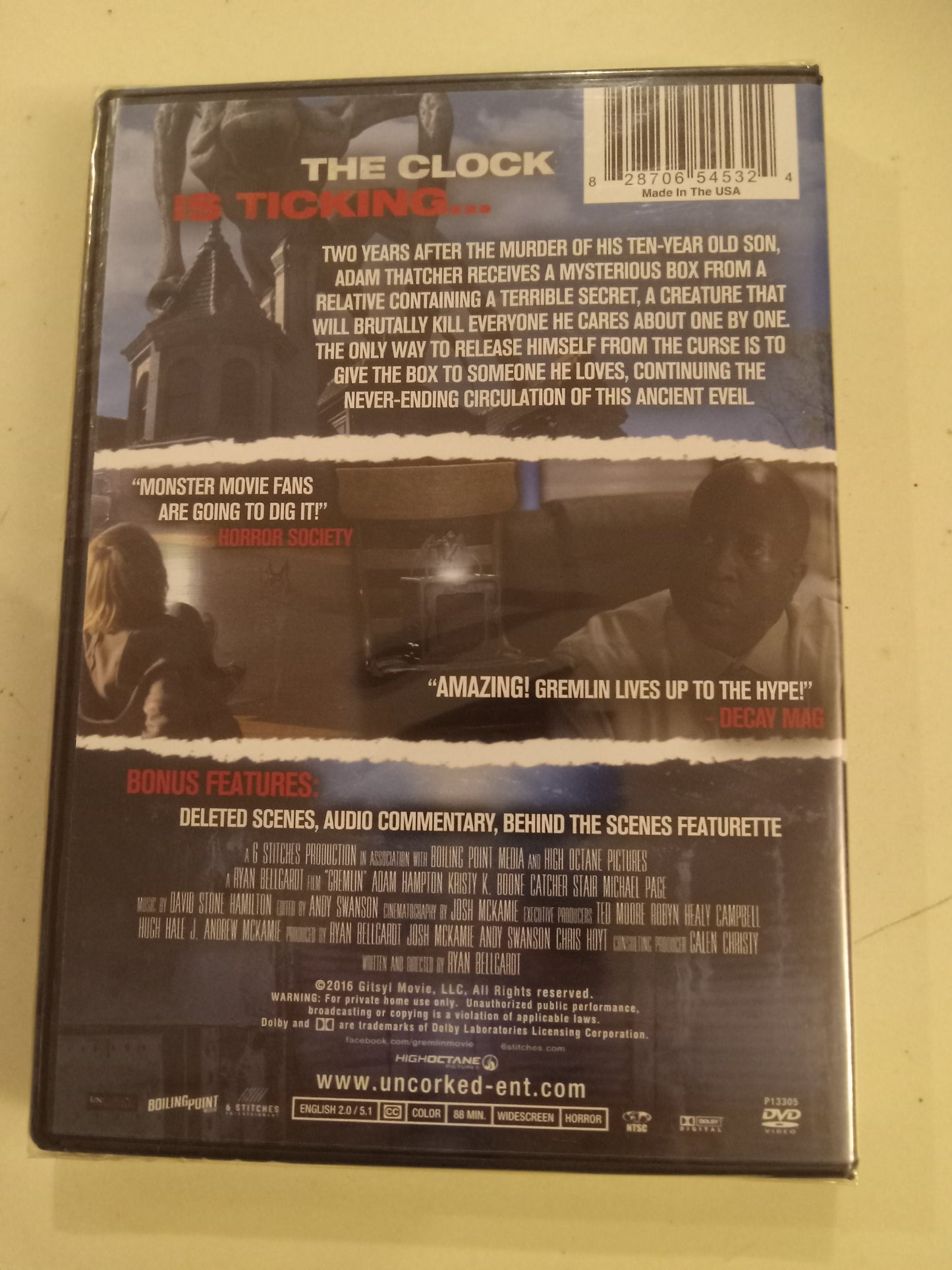Gremlin, DVD Movie, You Can't Kill It Widescreen, Not Rated, NEW