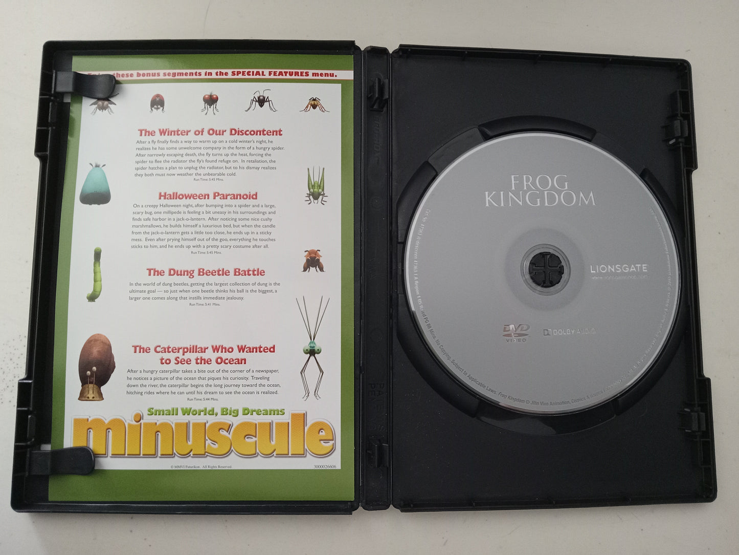 Frog Kingdom, Grindstone Animation DVD Movie, Rob Schneider Widescreen, Rated PG, USED