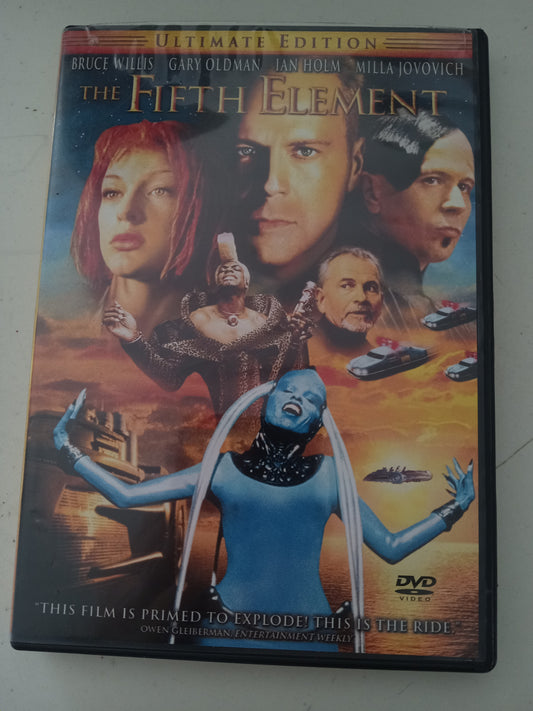 The Fifth Element, 2 Discs, DVD Movie, Bruce Willis Widescreen, Rated PG-13, USED