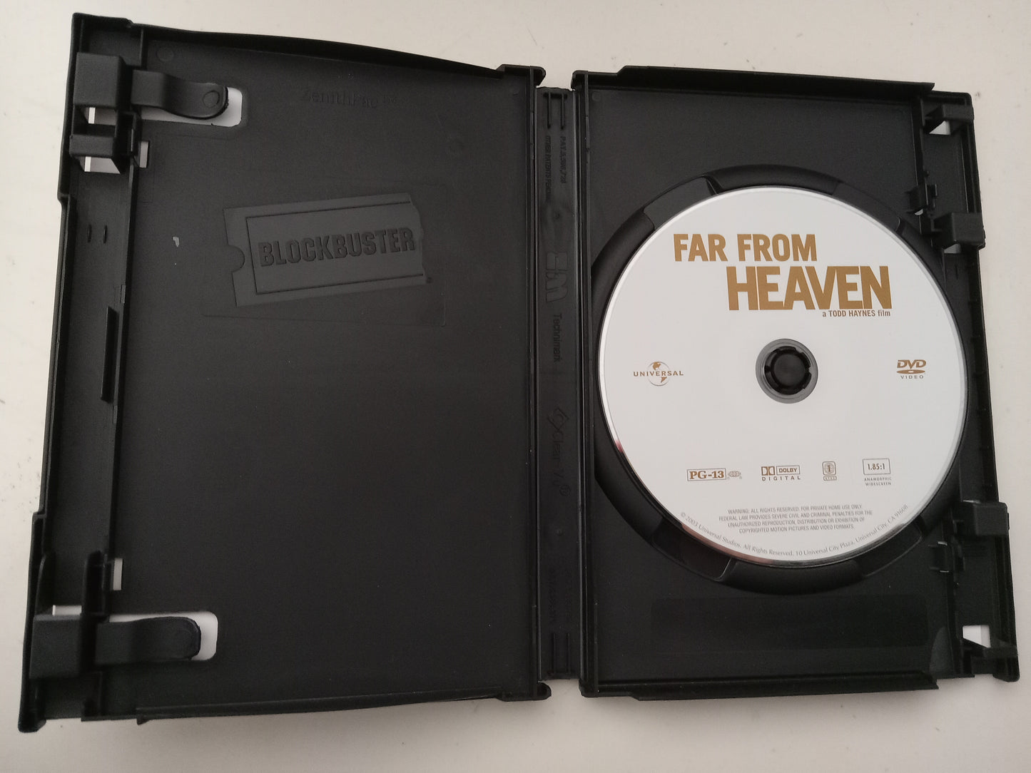 Far From Heaven, DVD Movie, Dennis Quaid Widescreen, Rated PG-13, USED