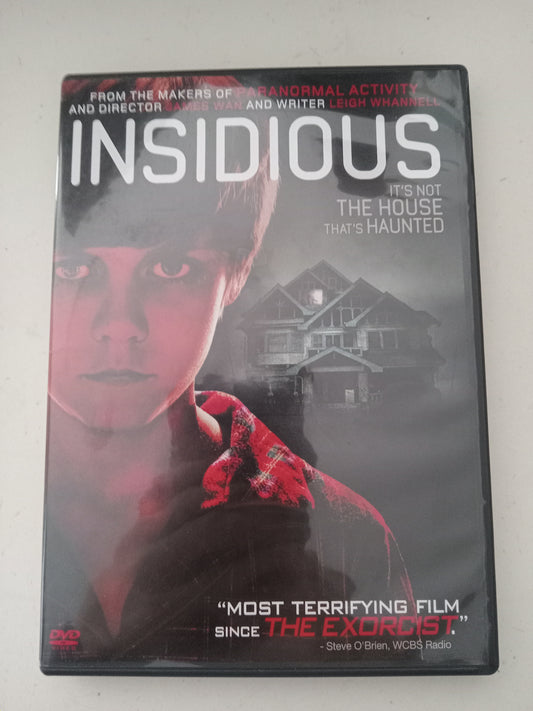 Insidious, DVD Movie, Patrick Wilson Widescreen, Rated PG-13, USED