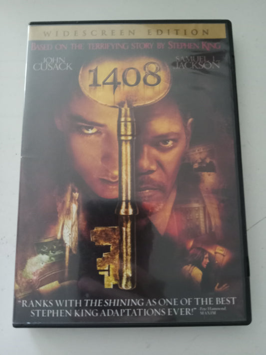 1408, Stephen King's DVD Movie, John Cusack Widescreen, Rated PG-13, USED