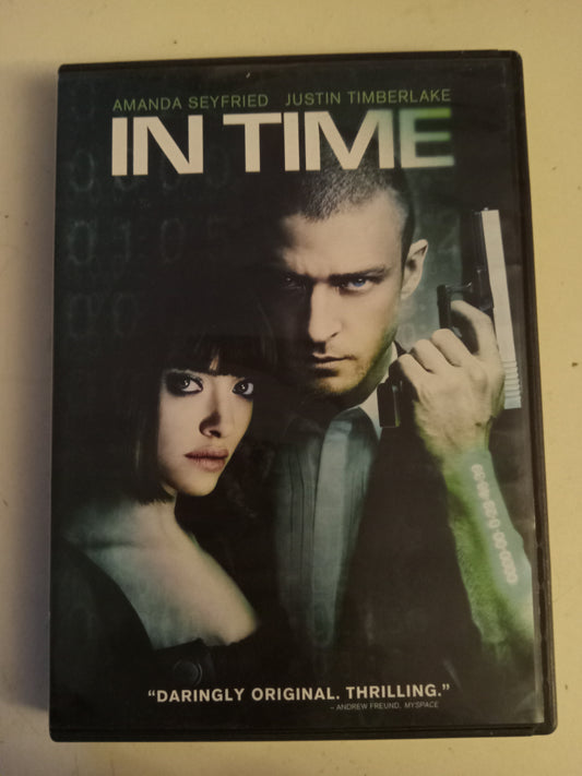 In Time, DVD Movie, Justin Timberlake Widescreen, Rated PG-13, USED