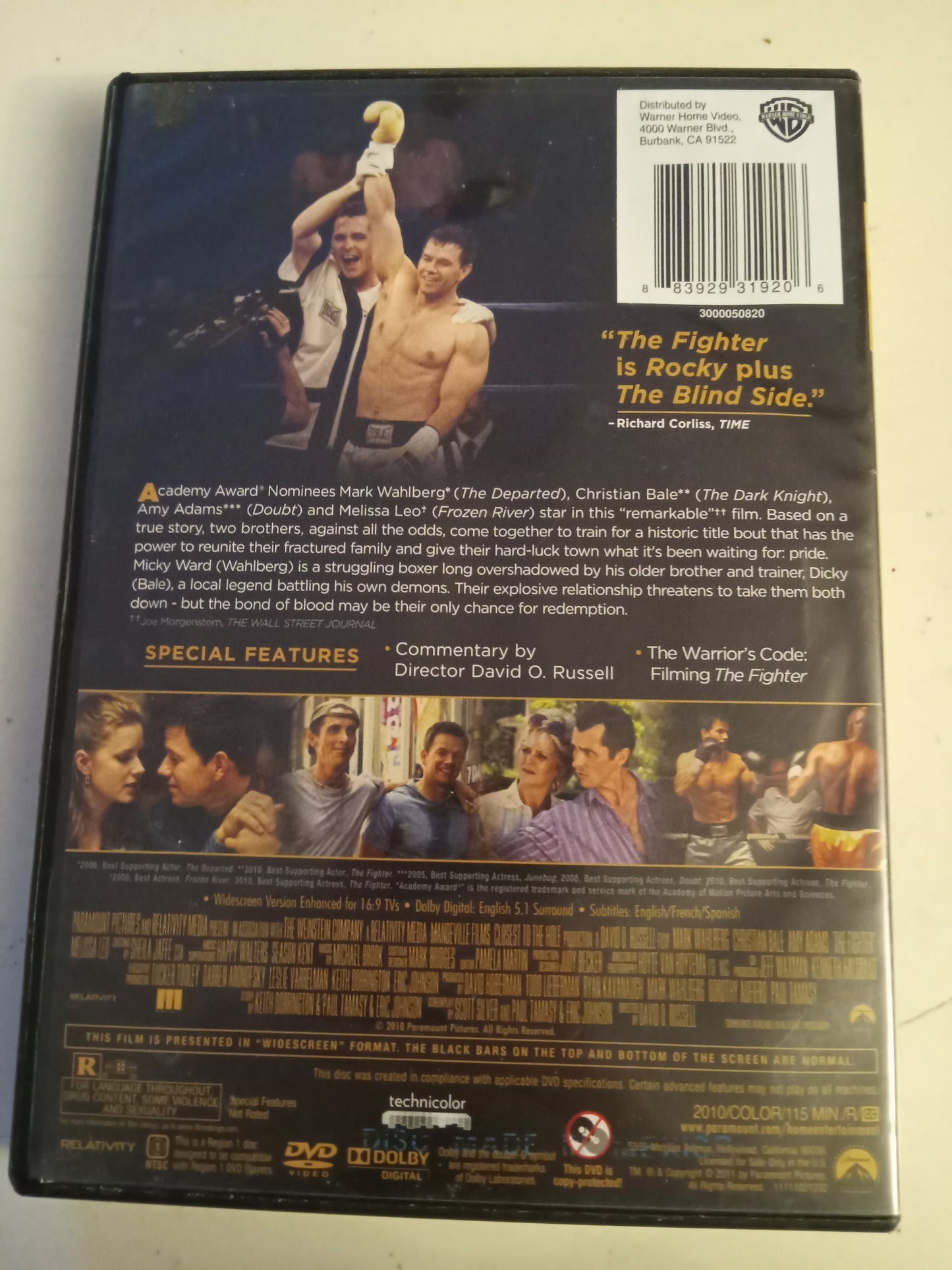 The Fighter, DVD Movie, Mark Wahlberg Widescreen, Rated R, USED
