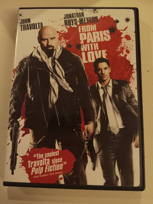From Paris With Love, DVD Movie, John Travolta Widescreen, Rated R, USED