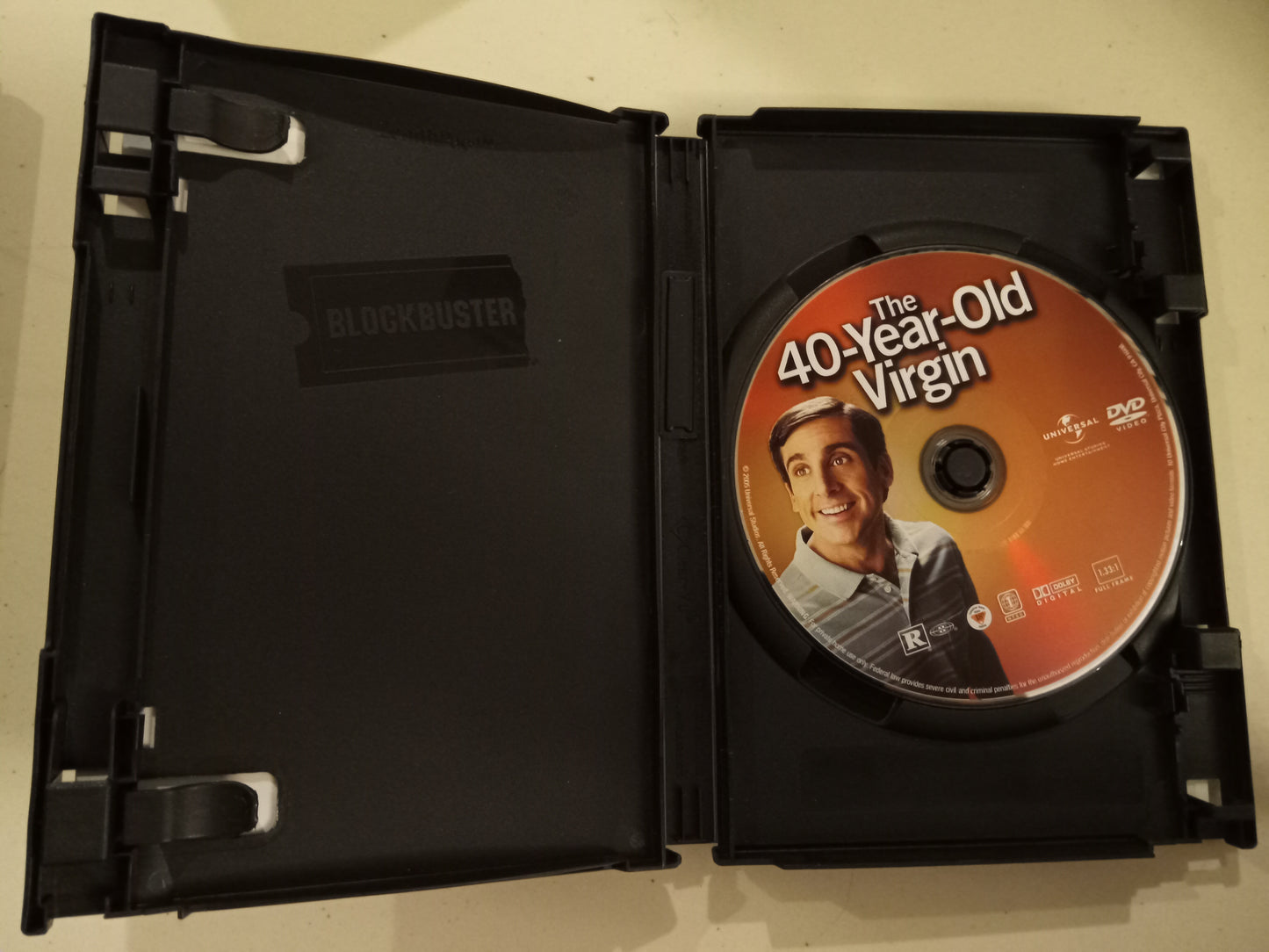 The 40-Year-Old Virgin, DVD Movie, Steve Carell Fullscreen/Widescreen, Not Rated/R, USED