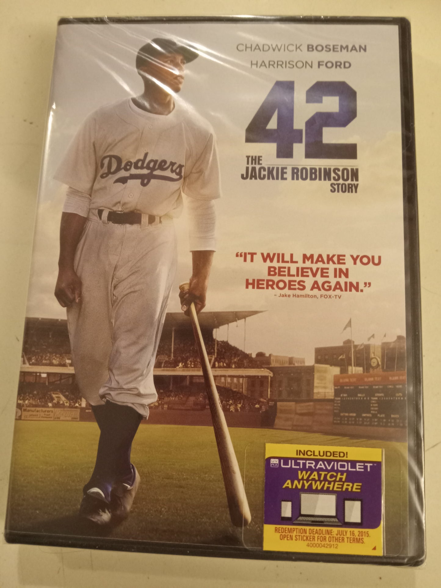 42 The Jackie Robinson Story, DVD Movie, Widescreen, Rated PG-13, NEW/USED