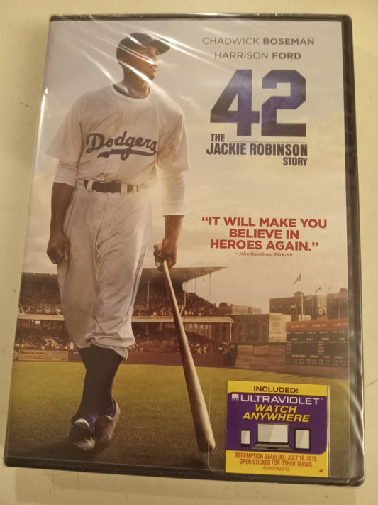42 The Jackie Robinson Story, DVD Movie, Widescreen, Rated PG-13, NEW/USED