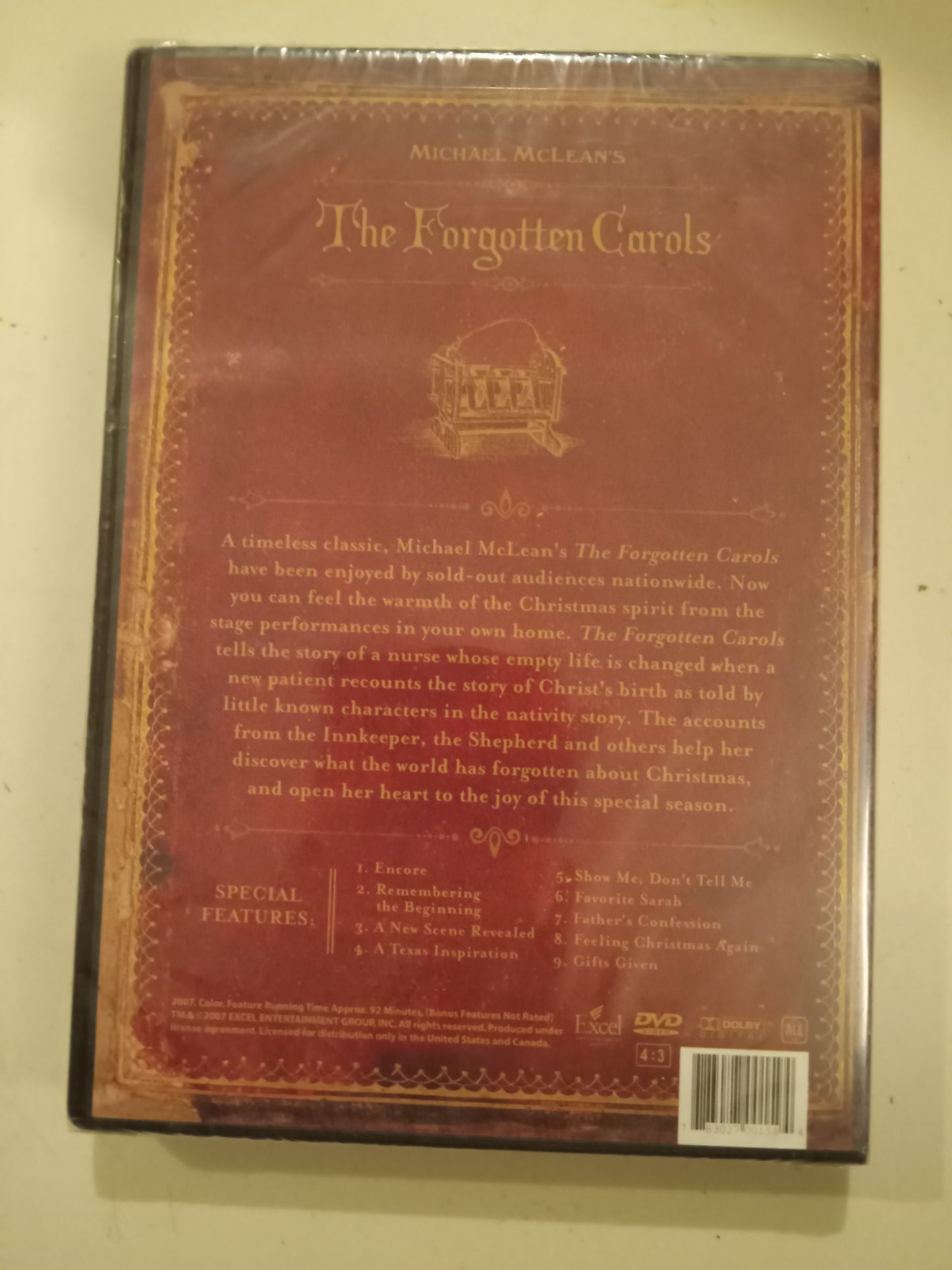 The Forgotten Carols, DVD Movie, Michael McClean Widescreen, Rated PG-13, Rare NEW/USED