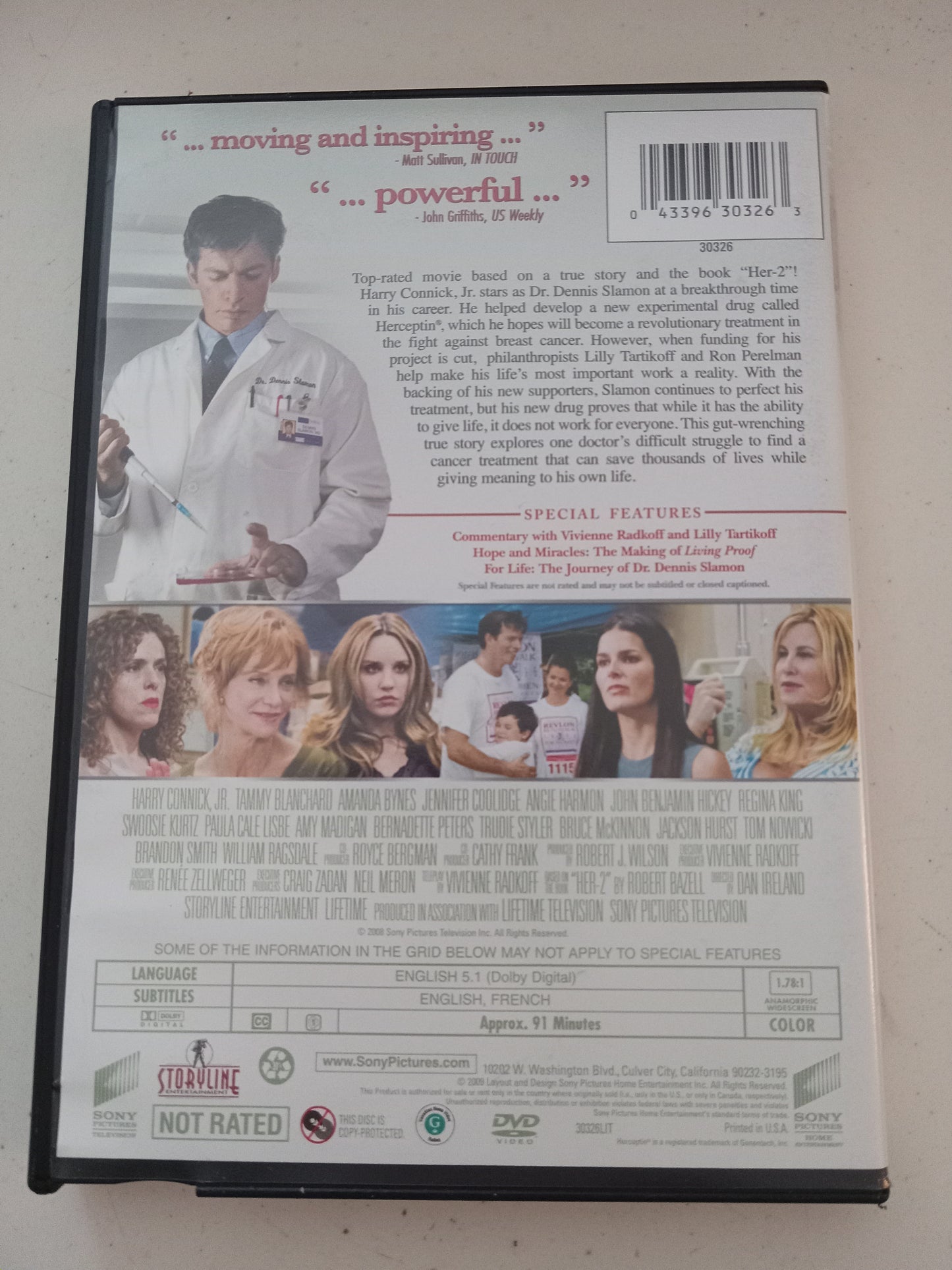 Living Proof, DVD Movie, Harry Connick Jr. Widescreen, Not-Rated, USED