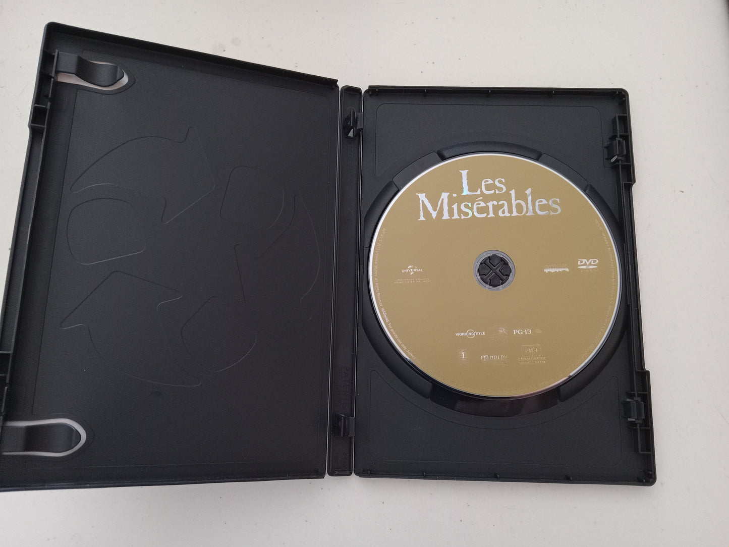 Les Miserables, DVD Movie, Hugh Jackman Widescreen, Rated PG-13, USED
