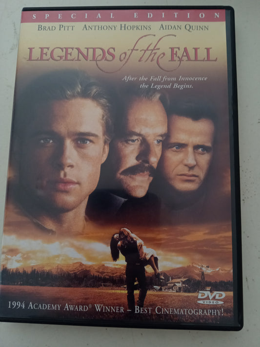 Legends Of The Fall, Special Ed. DVD Movie, Brad Pitt Widescreen, Rated R, USED
