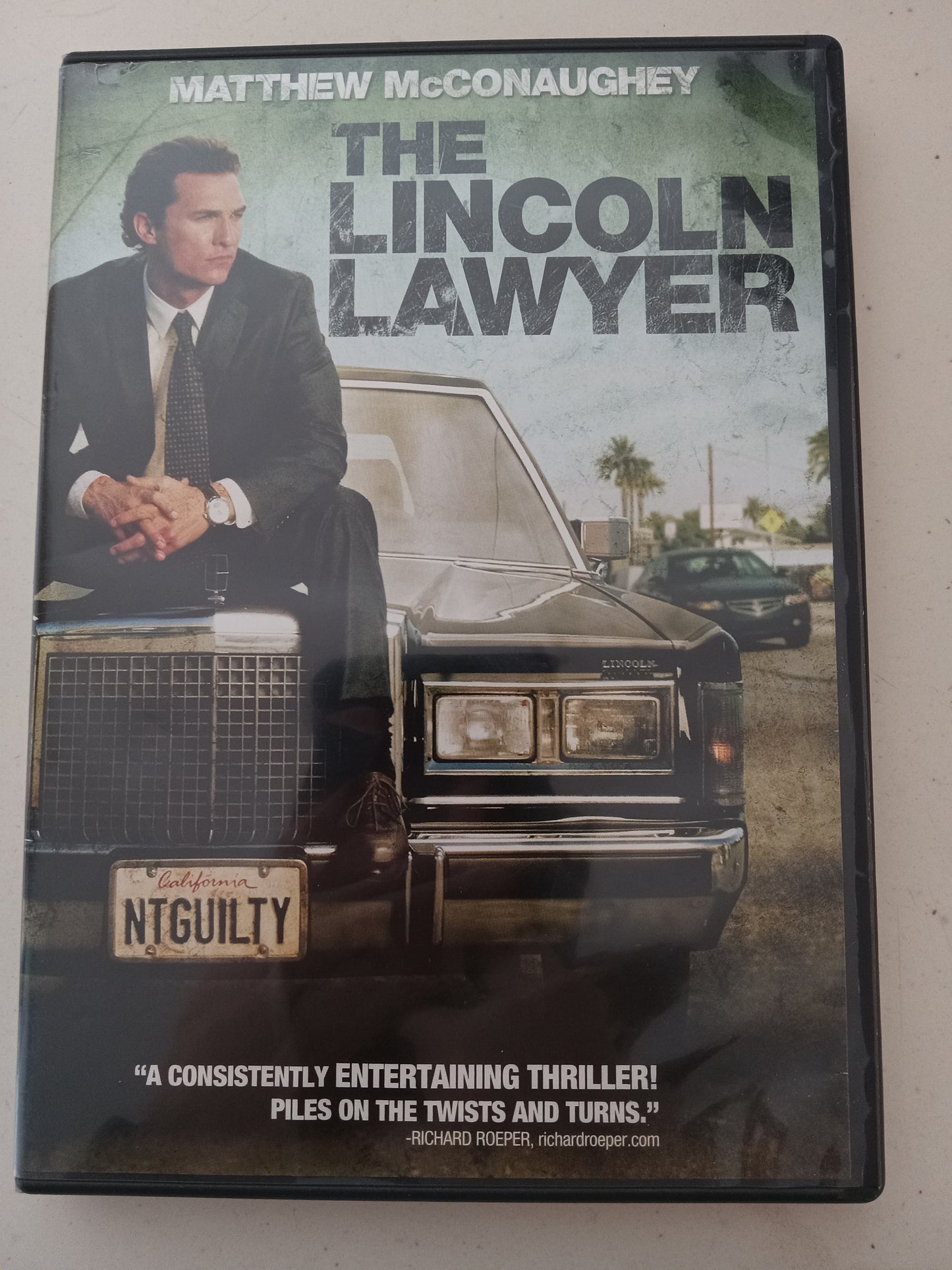 The Lincoln Lawyer, DVD Movie, Matthew McConaughey Widescreen, Rated R, USED