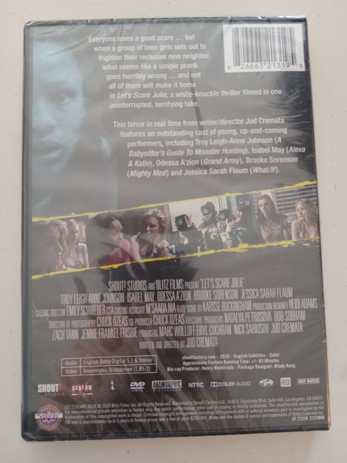 Let's Scare Julie, Sometimes a Prank Comes Back To Kill You DVD Movie, Brooke Sorenson Widescreen, Not-Rated, NEW