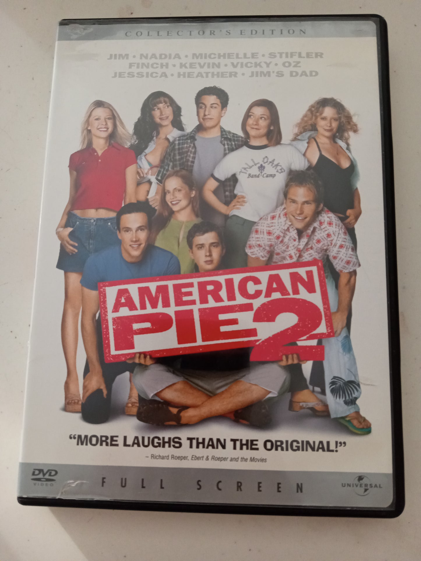 American Pie 2, Collector's Ed. DVD Movie, Jason Biggs Fullscreen/Widescreen, Rated R, USED