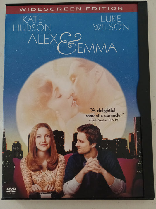 Alex And Emma, DVD Movie, Kate Hudson Widescreen, Rated PG-13, USED